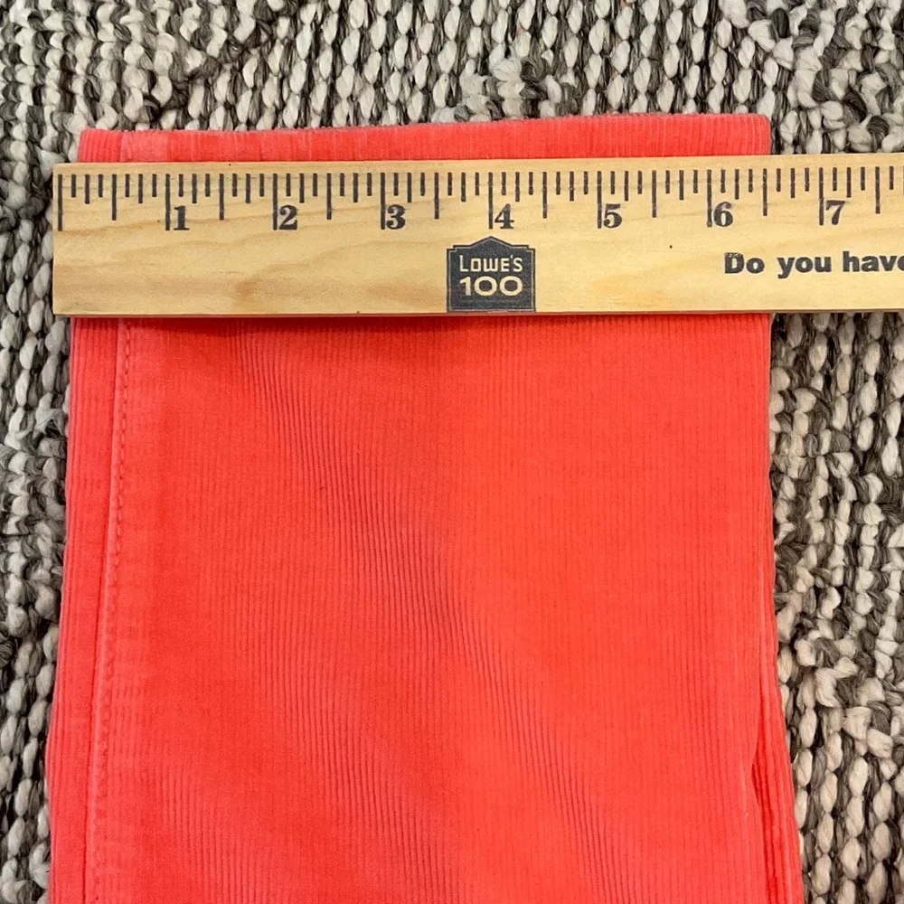 GAP Women's Bright Coral Straight Leg Jeans corduroy thin cotd